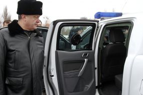 Петр Порошенко осмотрел новые образцы техники