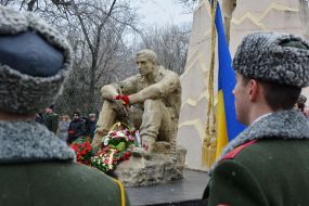 Laying of flowers