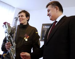 Arsen Avakov and Lyudmila Kalinina