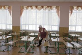 Dining room of Kiev School 