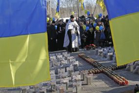 Honoring the memory of the heroes of Nebesnaya Sotnya