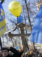 Honoring the memory of the heroes of Nebesnaya Sotnya