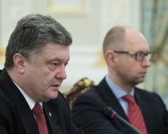 Petr Poroshenko and Arseny Yatsenyuk