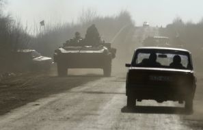 Ukrainian soldiers in Artemivsk