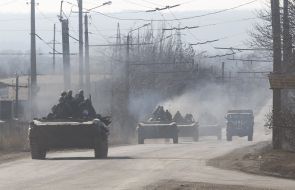 Ukrainian soldiers in Artemivsk