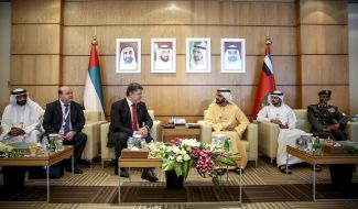 Петр Порошенко и Мухаммед бин Рашид Аль-Мактум