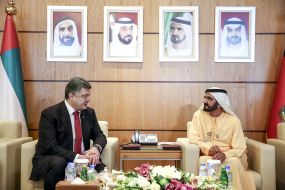 Петр Порошенко и Мухаммед бин Рашид Аль-Мактум