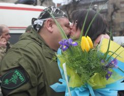Soldier of the 128 th mountain infantry brigade