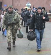 Soldier of the 128 th mountain infantry brigade
