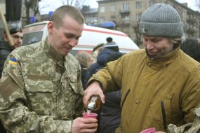 Soldier of the 128 th mountain infantry brigade