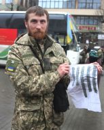 Soldier of the 128 th mountain infantry brigade