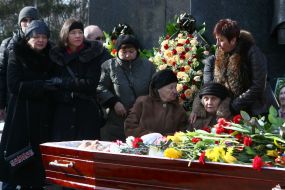 Farewell ceremony with activist Igor Tolmachev