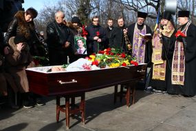 Farewell ceremony with activist Igor Tolmachev