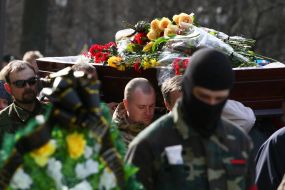 Farewell ceremony with activist Igor Tolmachev