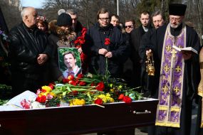 Farewell ceremony with activist Igor Tolmachev