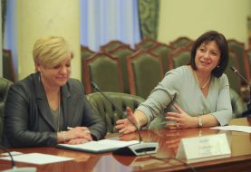 Valeria Gontareva and Natalia Yaresko