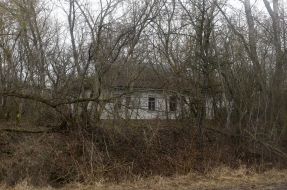 House near the Chernobyl nuclear power plant