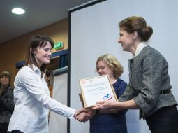 Anastasia Bereza and Marina Poroshenko