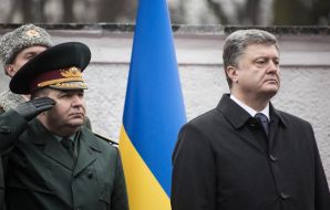 Stepan Poltorak and Petr Poroshenko