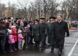 Vasiliy Telelim, Victor Muzhenko, Stepan Poltorak and Petr Poroshenko