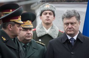 Victor Muzhenko, Stepan Poltorak and Petr Poroshenko