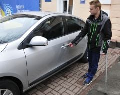 Participant of ATO at the car