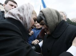 YUliya Timoshenko and Mariya Savchenko