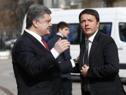 Petr Poroshenko and Matteo Renzi