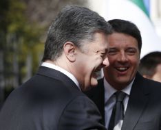 Petr Poroshenko and Matteo Renzi