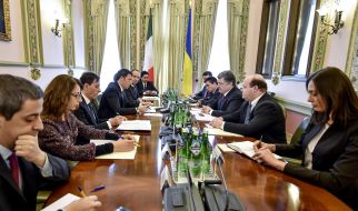 Petr Poroshenko and Matteo Renzi