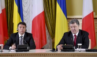 Petr Poroshenko and Matteo Renzi