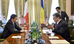 Petr Poroshenko and Matteo Renzi