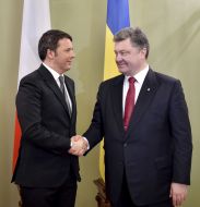 Petr Poroshenko and Matteo Renzi