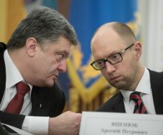 Petr Poroshenko and Arseniy Yatsenyuk