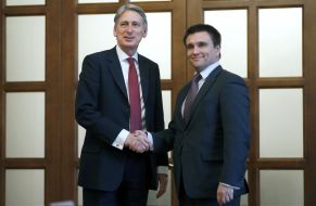 Pavel Klimkin and Philip Hammond