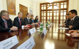 Pavel Klimkin and Philip Hammond