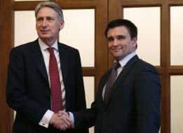 Pavel Klimkin and Philip Hammond