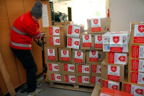 An employee of the Hungarian Maltese Aid