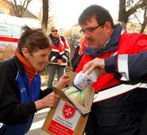 An employee of the Hungarian Maltese Aid