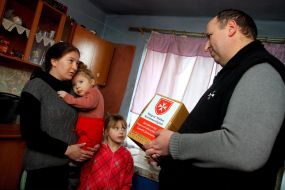 An employee of the Hungarian Maltese Aid