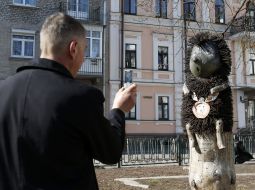  The sculpture "Hedgehog in the Fog"