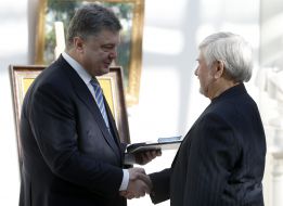 Petr Poroshenko and Nikolay Kompanets