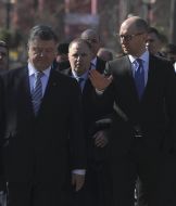 Petro Poroshenko and Arseniy Yatsenyuk