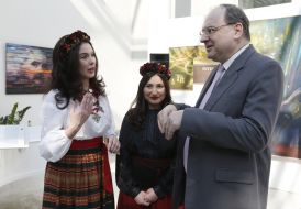 Vlada Litovchenko, Inna Silanteva and Henryk Litwin
