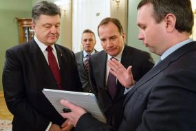 Petro Poroshenko and Stefan Leuven