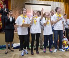 Marina Poroshenko in Scandinavian school