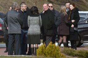 Participants of farewell ceremony