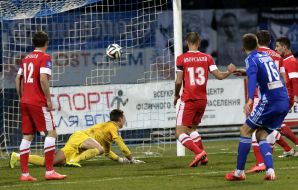 Игровой момент матча