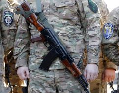 Бойцы батальона специального назначения "Сич"