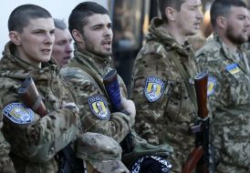 Бойцы батальона специального назначения "Сич"